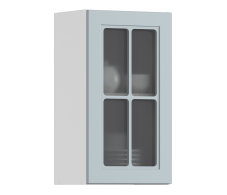 MODERN, MODERN шкаф навесной со стеклом 1 дв 40х72 см