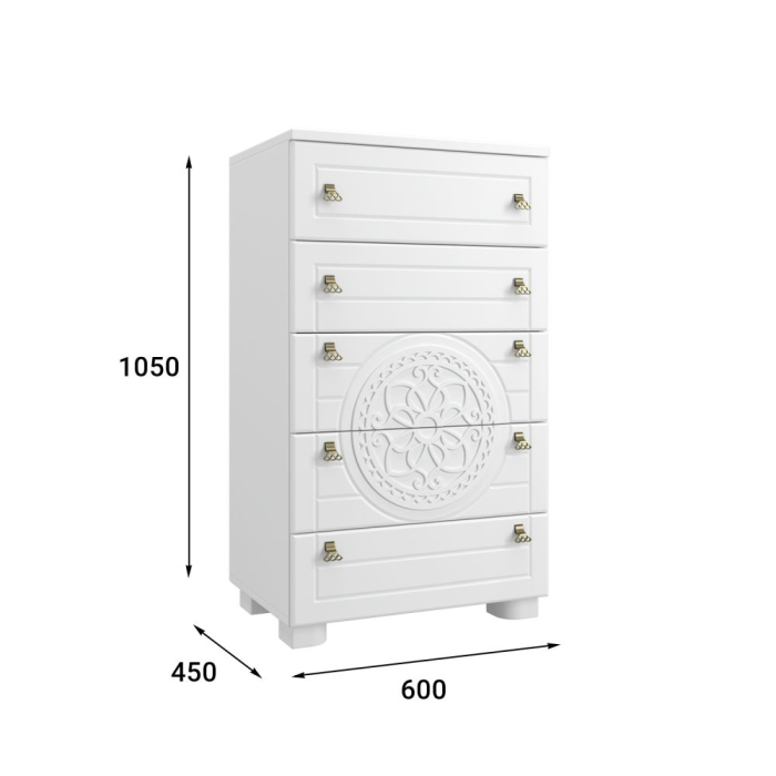 Комоды, Комод Монблан МБ-35К белое дерево