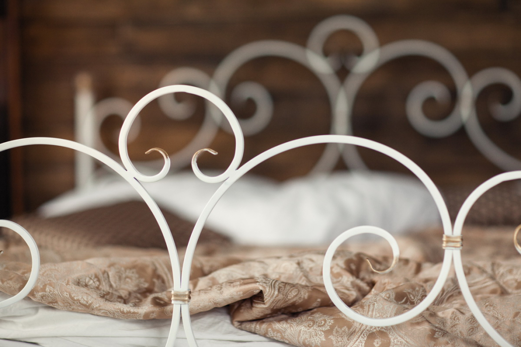 Кованые кровати, Кованая кровать Флоренция 1.4 с двумя спинками