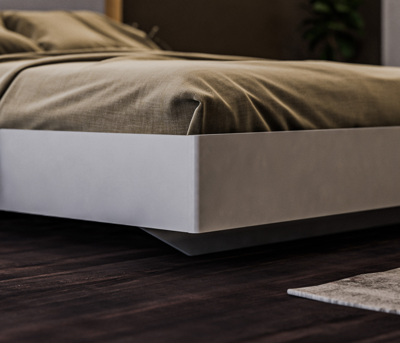 Кровати 160 см, Кровать (1600) Милан СБ-3270 Серый,Дуб Гамильтон