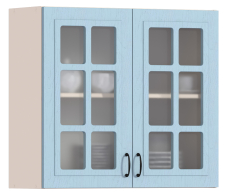 Регина, Регина шкаф навесной со стеклом 2 дв 80х72 см