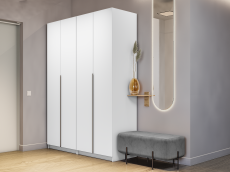 Шкафы распашные, Шкаф складной Е1 Локер ("Гармошка") 162х52.5х220 см, с двумя модулями