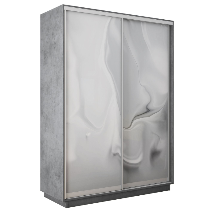 Шкафы-купе 2-х дверные, Шкаф-купе Экспресс 2-х дверный Фотопечать Шелк Стекла 120х45х240