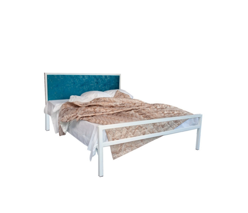 Кровати 140х200, Кровать в стиле лофт Лоренцо 1.4 (Белый)