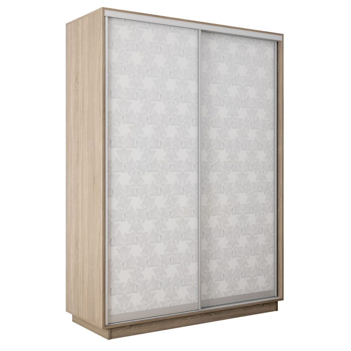 Шкафы-купе 2-х дверные, Шкаф-купе Экспресс 2-х дверный Фотопечать Калейдоскоп Стекла 160х45х220