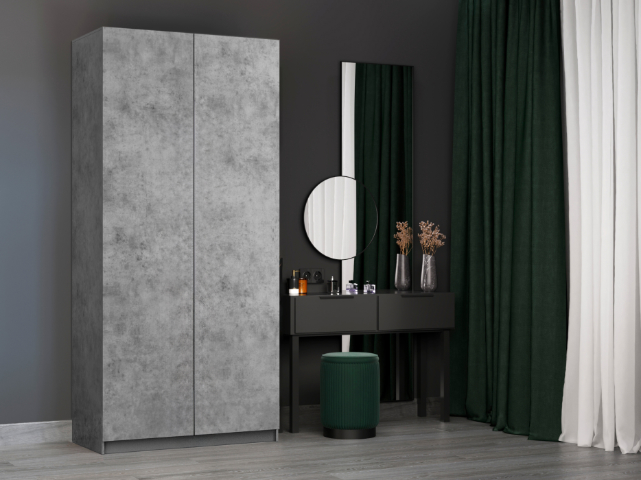 Шкафы распашные, Шкаф складной Е1 Локер ("Гармошка" с системой Push to Move/Правый)101х52,5х220 см