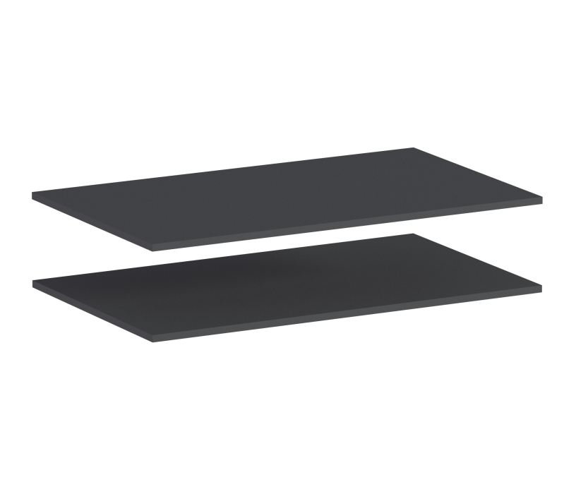 ГАРДЕРОБНЫЕ МАКС, Макс СБ-3228 Полки 1000 Диамант серый (2шт) (опция)