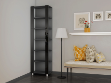 Открытые, Стеллаж модульный Универсальный 35х60х240 Черное стекло