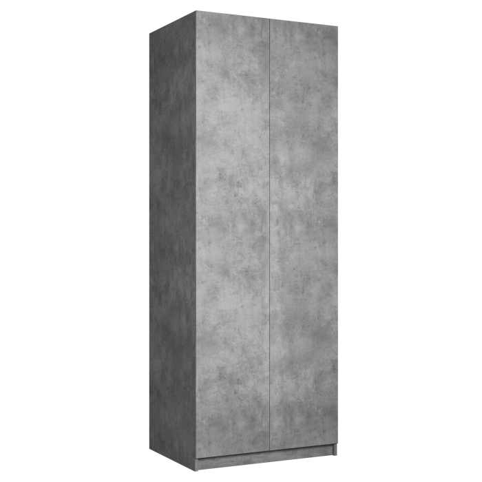 Шкафы распашные, Шкаф складной Е1 Локер ("Гармошка" с системой Push to Move/Правый)81х52.5х220 см, с полками и модулем