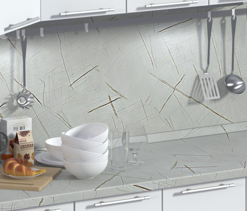 Стеновые панели, Панель стеновая 3050*600*4 бз/70001 Пирит светлый