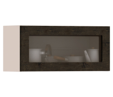 Регина, Регина шкаф навесной со стеклом 1 дв 80х36 см