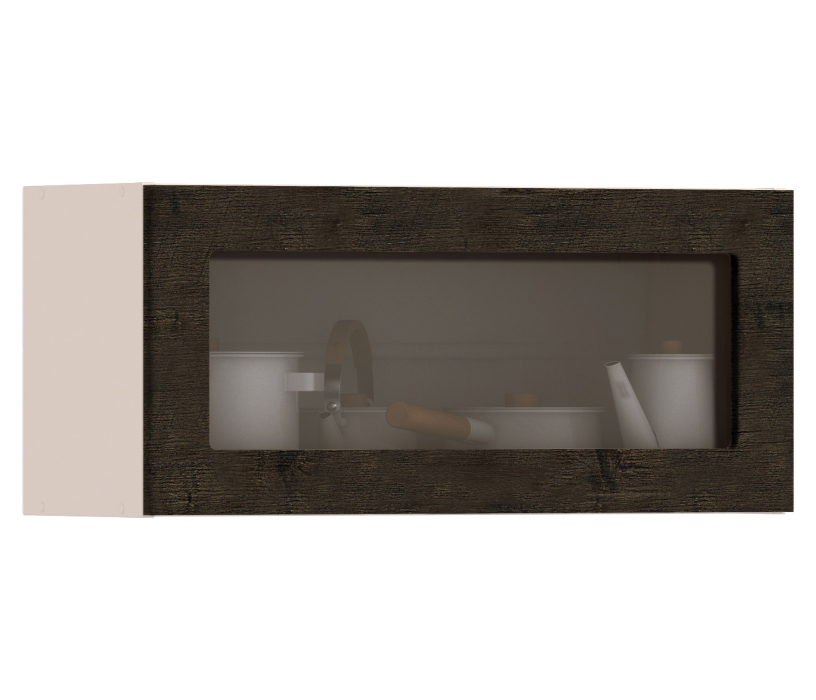 Регина, Регина шкаф навесной со стеклом 1 дв 80х36 см