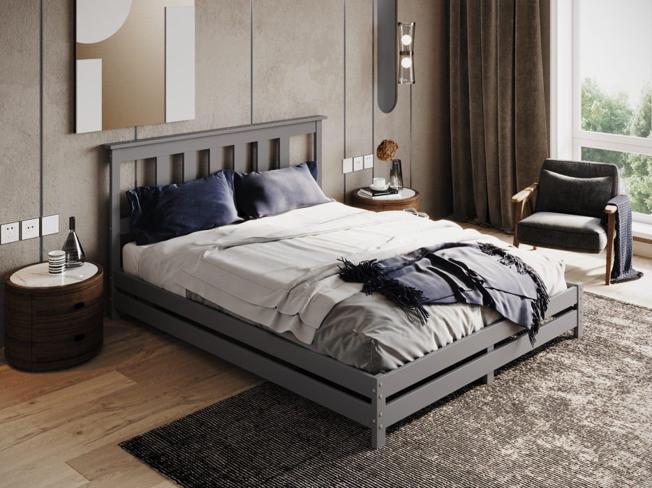 Кровати из массива, Кровать двуспальная "IRINA" 160x200