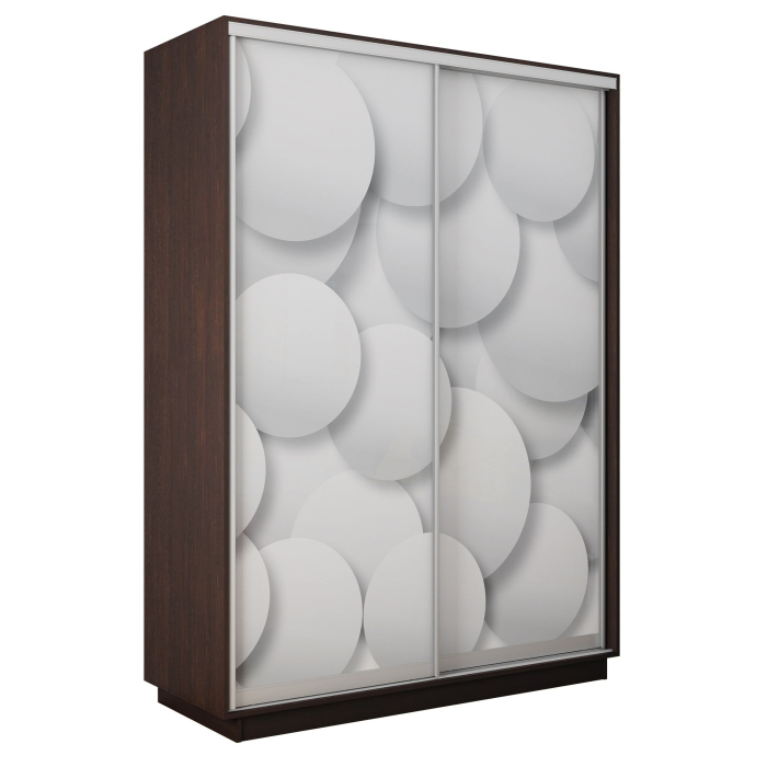 Шкафы-купе 2-х дверные, Шкаф-купе Экспресс 2-х дверный Фотопечать Шары Стекла 120х60х220