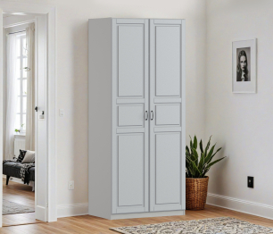 Шкаф двухдверный Макс 1000 мм, вариант №2 (ЛДСП/МДФ)