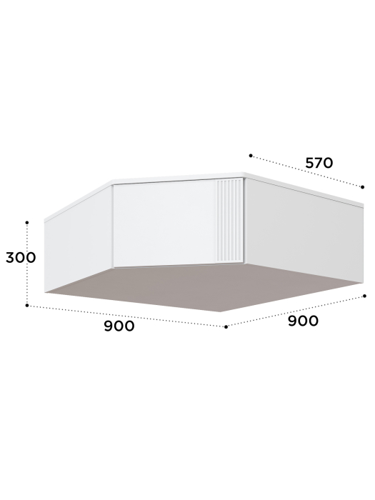 Настенные полки, Антресоль Эмилия ЭЛ-55
