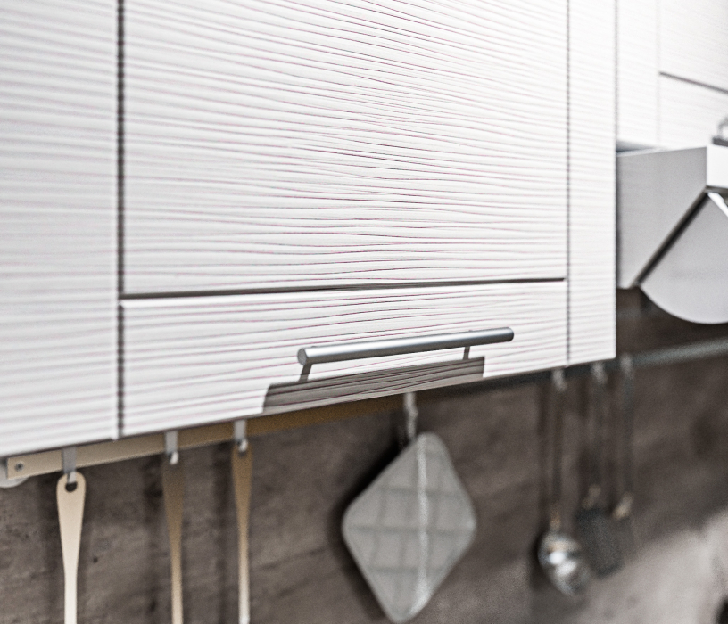 Кухонные гарнитуры, Кухонный гарнитур Натали Белый/МДФ Онденс/МетрополитанR5