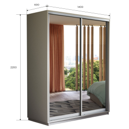 Шкаф-купе Экспресс Экспенс дуо 2200 x 1400 x 600