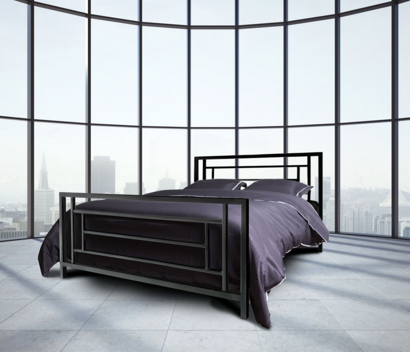 Кровати 140 см, Кровать в стиле лофт Орландо 1.4