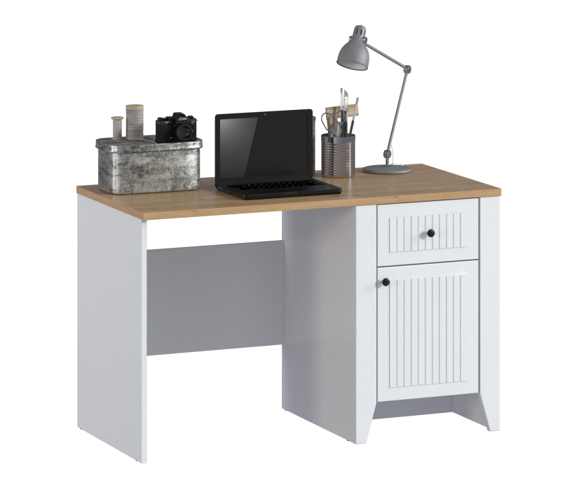 Спальные гарнитуры, Набор для спальни Монтана Белый Альпийский,Дуб Гамильтон/МДФ Дуб Белый