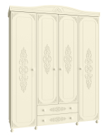 Для одежды, Шкаф четырехстворчатый Ассоль плюс АС-28
