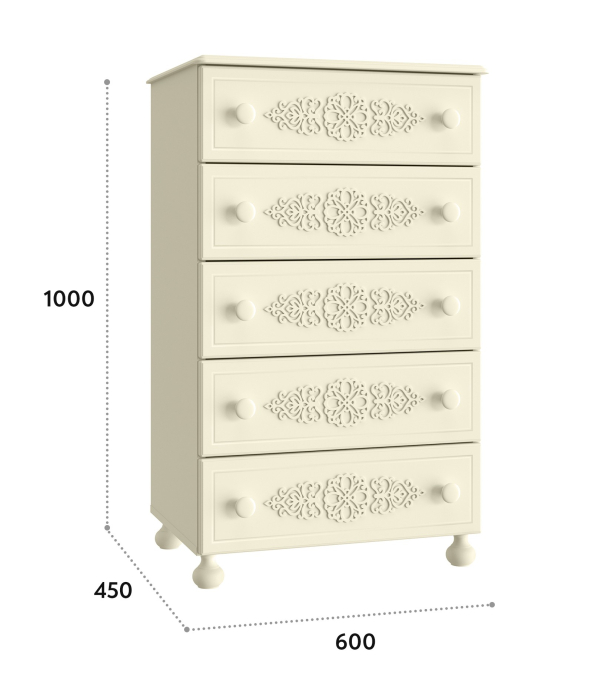 Комоды, Комод Ассоль АС-62