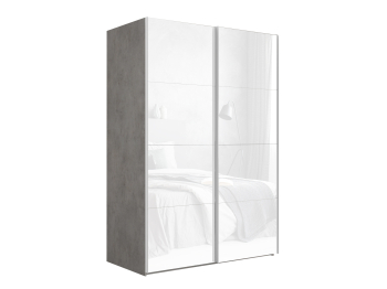 Шкаф-купе Эста Стекло белое+Стекло белое 200х66х240