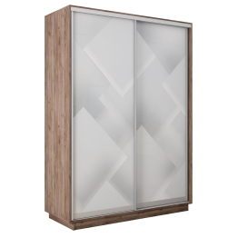 Шкаф-купе Экспресс 2-х дверный Фотопечать Квадрат Стекла 140х60х240