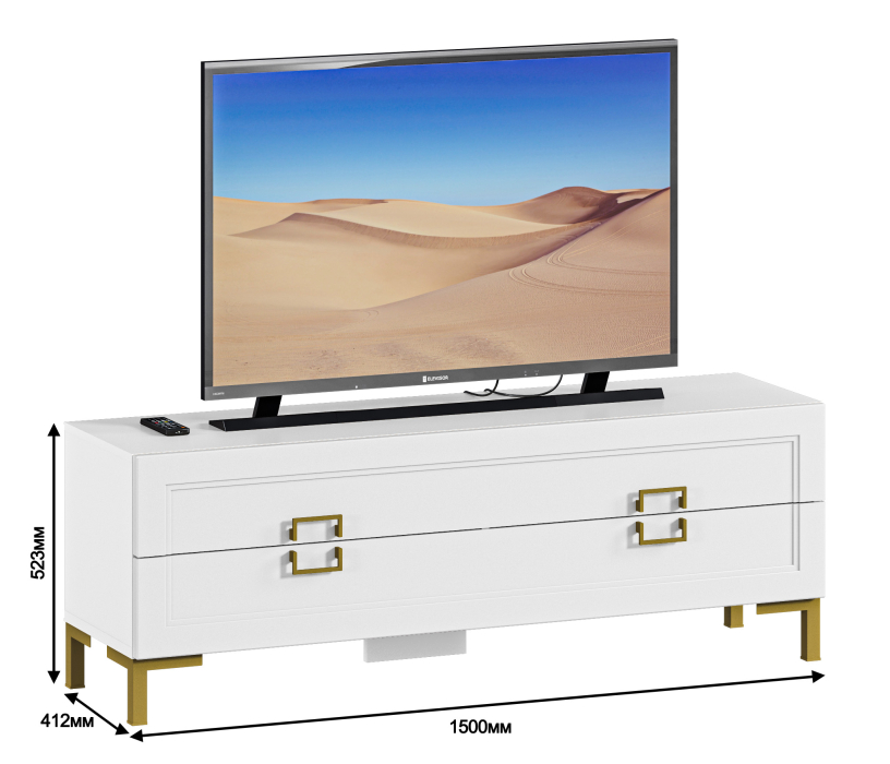 Стенки для гостиной, Комплект для гостиной Ассоль, Белый