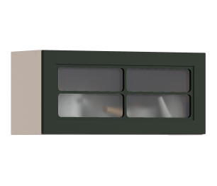 MODERN шкаф навесной со стеклом 1 дв 80х36 см