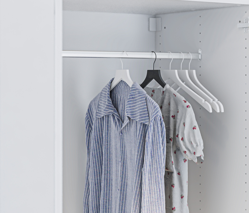 Для одежды, Шкаф 3-х дверный с зеркалом МАКС Белый/МДФ Белый матовый