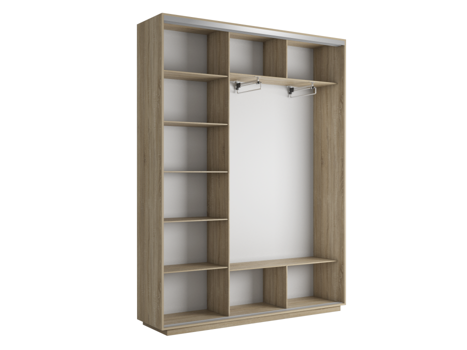 Шкафы-купе 3-х дверные, Шкаф-купе Экспресс Экспенс трио 2400 x 2100 x 450