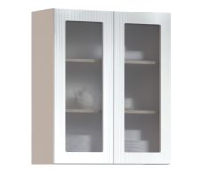 Роял, Роял шкаф навесной со стеклом 2 дв 80х93 см