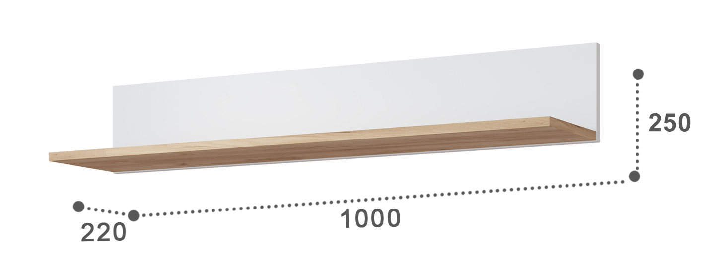 Настенные полки, Полка Эмилия ЭЛ-10