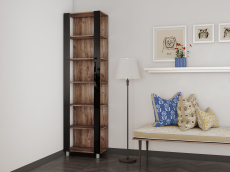 Открытые, Стеллаж модульный Универсальный 35х60х240 Черное стекло