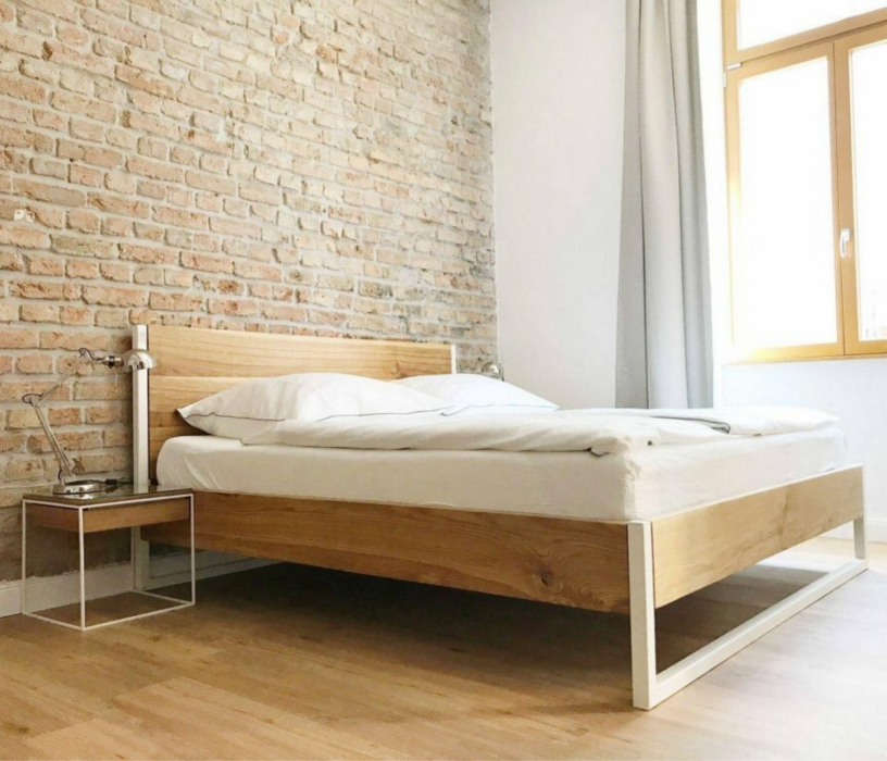 Кровати 160 см, Кровать в стиле лофт Ардено 1.6