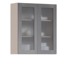 Роял, Роял шкаф навесной со стеклом 2 дв 80х93 см