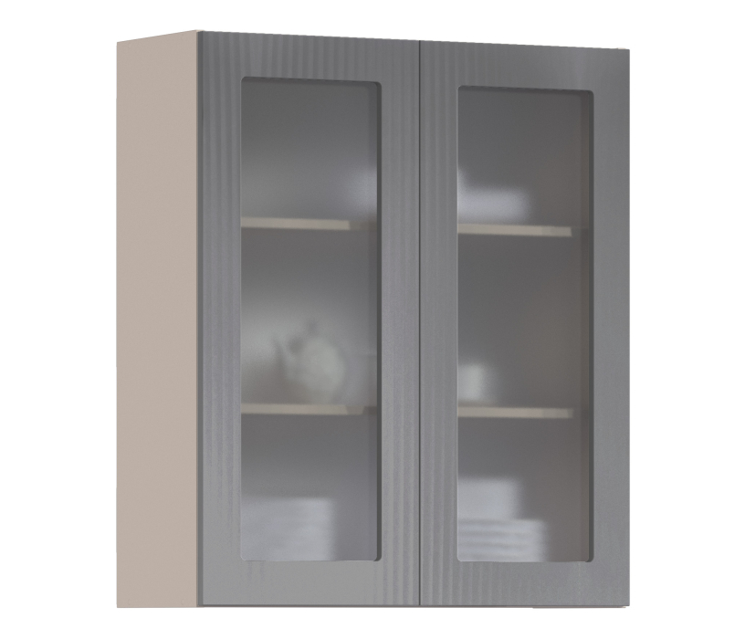 Роял, Роял шкаф навесной со стеклом 2 дв 80х93 см