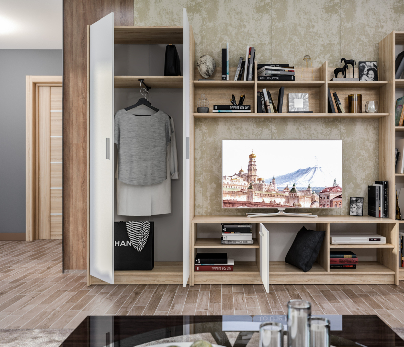 Стенки для гостиной, Стенка Прадо (Вегас) СБ-2224