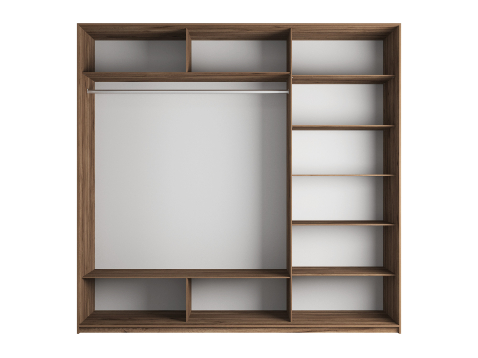 Шкафы-купе 3-х дверные, Шкаф-купе Прайм 3-х дверный Стекла фисташка/ДСП/Доводчики 210х57х230