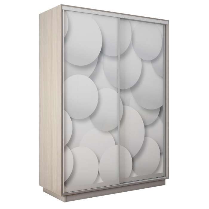 Шкафы-купе 2-х дверные, Шкаф-купе Экспресс 2-х дверный Фотопечать Шары Стекла 160х60х220