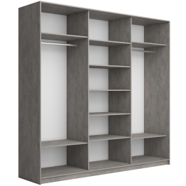 Шкаф-купе Прайм Широкий 3-х дверный ДСП/Стекла фисташка/Доводчики 240х57х230