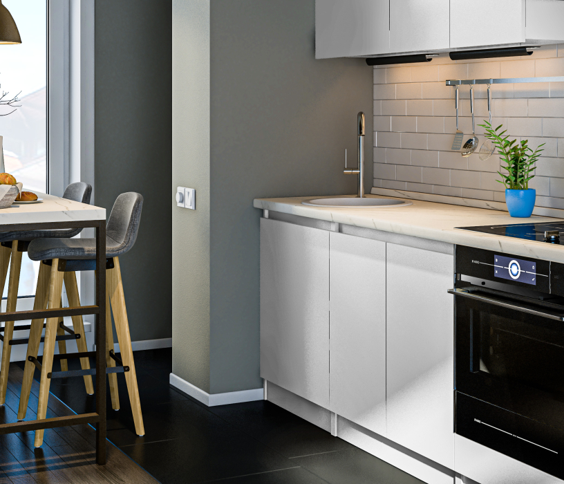 Кухонные гарнитуры, Кухонный гарнитур Леон прямой 2600 см