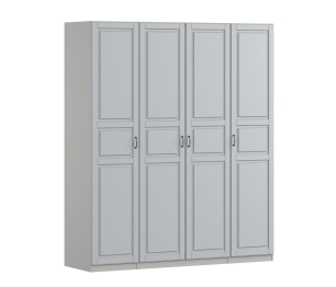 Шкаф четырехдверный Макс 2000 мм, вариант №3 (ЛДСП/МДФ)