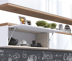 Регина (Лофт) Бетон/Белый глянец