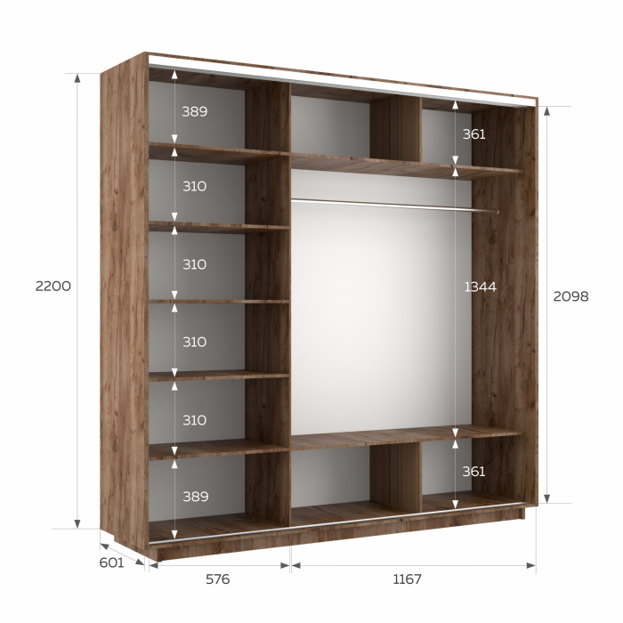 Шкафы-купе 3-х дверные, Шкаф-купе Экспресс 3-х дверный Фотопечать Шары Стекла 180х60х220
