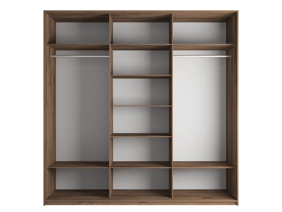 Шкафы-купе 3-х дверные, Шкаф Эста трио ЛДСП 2400 x 2400 x 660