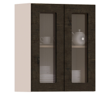 Регина, Регина шкаф навесной со стеклом 2 дв 60х72 см