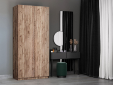 Шкафы распашные, Шкаф складной Е1 Локер ("Гармошка" с системой Push to Move/Правый)101х52,5х220 см