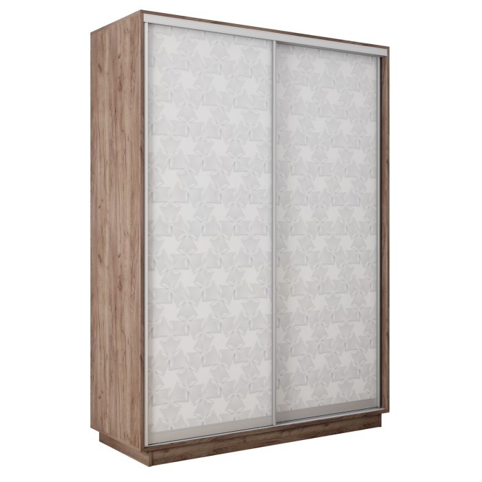 Шкафы-купе 2-х дверные, Шкаф-купе Экспресс 2-х дверный Фотопечать Калейдоскоп Стекла 160х60х220